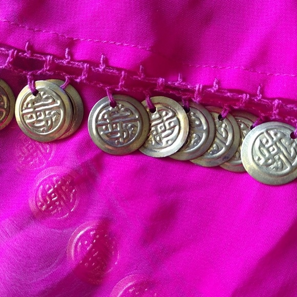 Belly Dance Festival Gypsy Gold Coin Hip Scarf - Picture 4 of 5